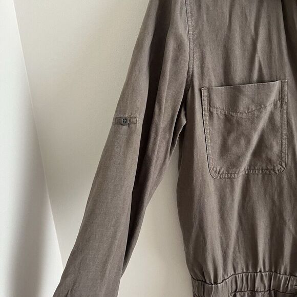 Cloth & Stone Amelia Utility Jumpsuit M Olive Boho utility army - Picture 11 of 16